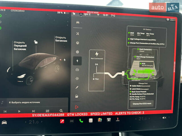 Черный Тесла Модель 3, объемом двигателя 0 л и пробегом 64 тыс. км за 17000 $, фото 28 на Automoto.ua