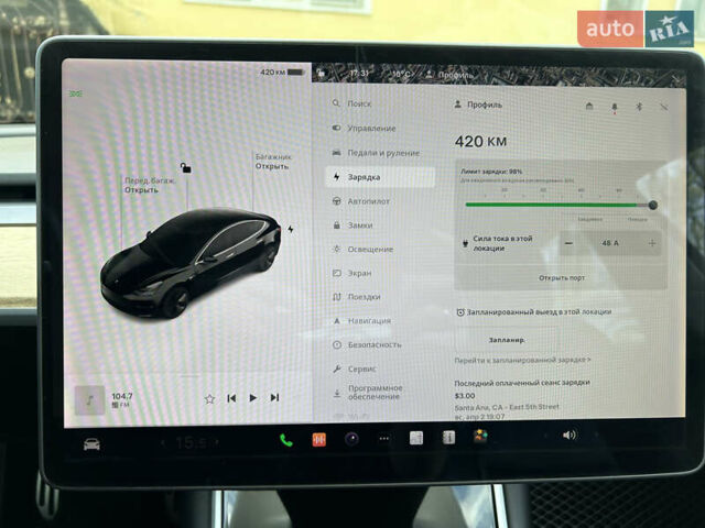Черный Тесла Модель 3, объемом двигателя 0 л и пробегом 104 тыс. км за 17900 $, фото 8 на Automoto.ua
