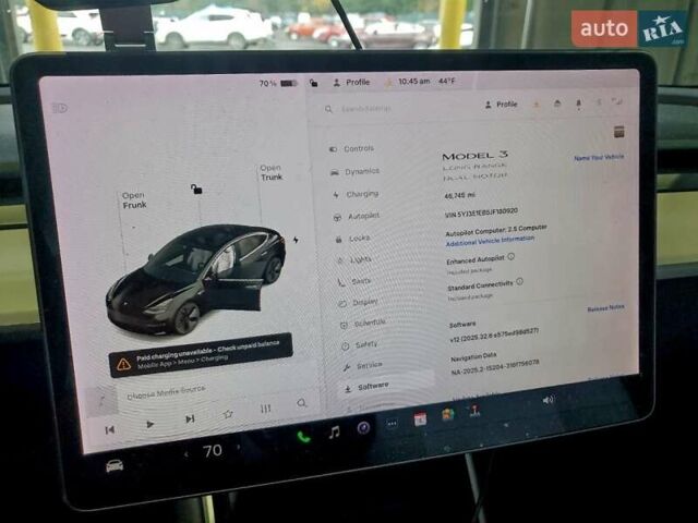 Черный Тесла Модель 3, объемом двигателя 0 л и пробегом 75 тыс. км за 5400 $, фото 8 на Automoto.ua
