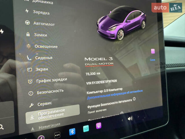 Черный Тесла Модель 3, объемом двигателя 0 л и пробегом 73 тыс. км за 20999 $, фото 19 на Automoto.ua