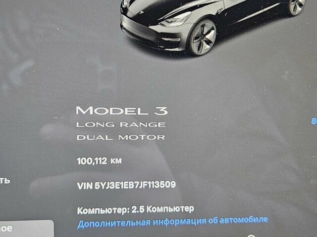 Чорний Тесла Модель 3, об'ємом двигуна 0 л та пробігом 100 тис. км за 24000 $, фото 5 на Automoto.ua
