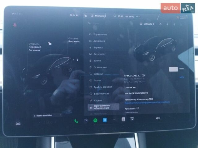Чорний Тесла Модель 3, об'ємом двигуна 0 л та пробігом 129 тис. км за 16800 $, фото 12 на Automoto.ua