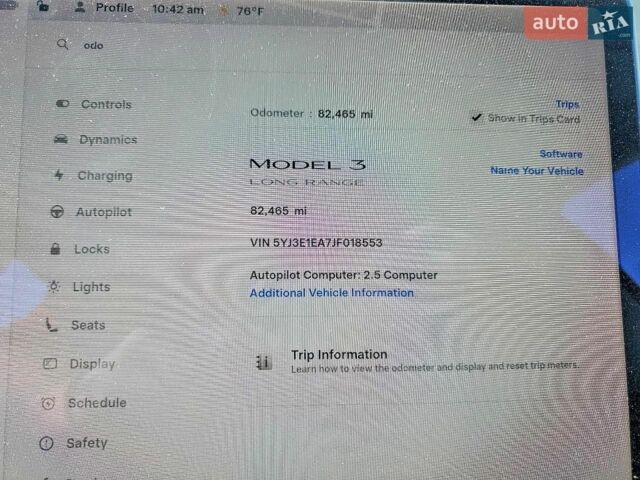 Чорний Тесла Модель 3, об'ємом двигуна 0 л та пробігом 132 тис. км за 9000 $, фото 8 на Automoto.ua