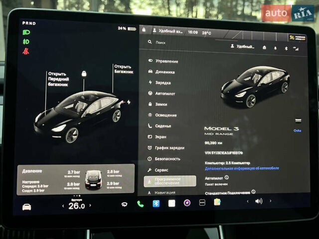 Черный Тесла Модель 3, объемом двигателя 0 л и пробегом 90 тыс. км за 17500 $, фото 17 на Automoto.ua