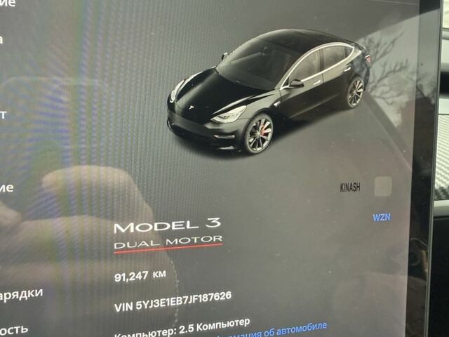 Чорний Тесла Модель 3, об'ємом двигуна 0 л та пробігом 92 тис. км за 18499 $, фото 12 на Automoto.ua