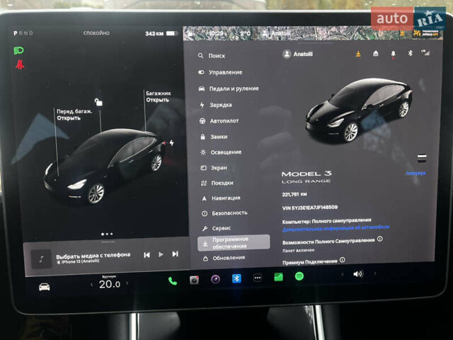 Черный Тесла Модель 3, объемом двигателя 0 л и пробегом 221 тыс. км за 15500 $, фото 9 на Automoto.ua