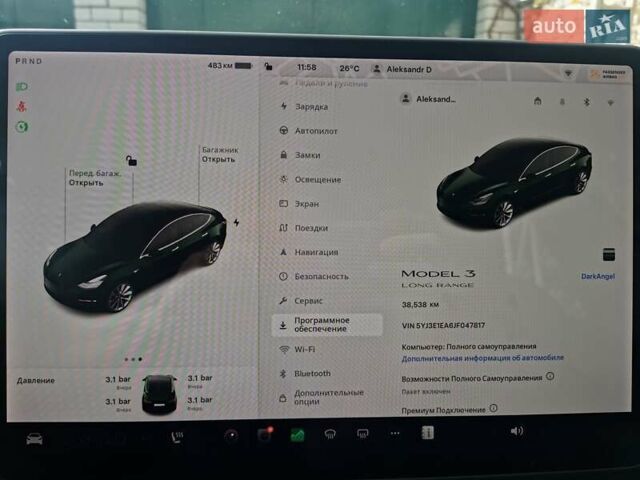Черный Тесла Модель 3, объемом двигателя 0 л и пробегом 49 тыс. км за 17999 $, фото 7 на Automoto.ua