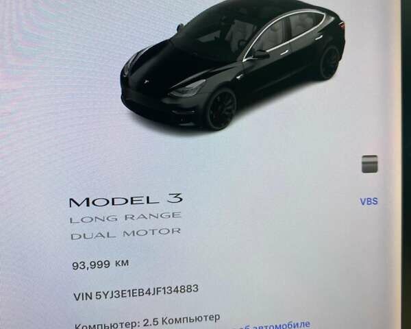 Чорний Тесла Модель 3, об'ємом двигуна 0 л та пробігом 94 тис. км за 19999 $, фото 30 на Automoto.ua
