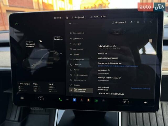 Черный Тесла Модель 3, объемом двигателя 0 л и пробегом 106 тыс. км за 15800 $, фото 26 на Automoto.ua