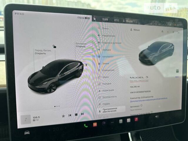 Черный Тесла Модель 3, объемом двигателя 0 л и пробегом 130 тыс. км за 23000 $, фото 20 на Automoto.ua