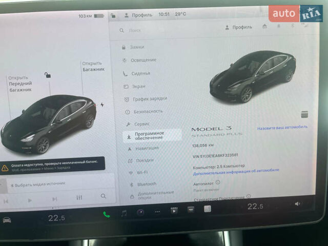 Черный Тесла Модель 3, объемом двигателя 0 л и пробегом 130 тыс. км за 16999 $, фото 5 на Automoto.ua