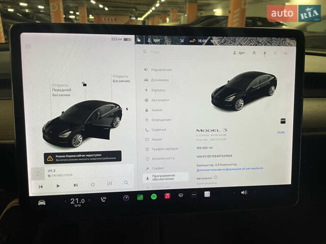 Тесла Модель 3 2019 в Киеве на Automoto.ua Черный Тесла Модель 3, объемом двигателя 0 л и пробегом 102 тыс. км за 19999 $, фото 10 на Automoto.ua