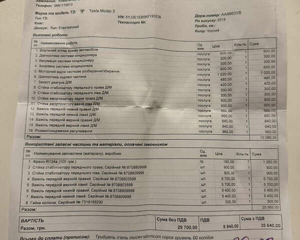 Черный Тесла Модель 3, объемом двигателя 0 л и пробегом 156 тыс. км за 17000 $, фото 18 на Automoto.ua