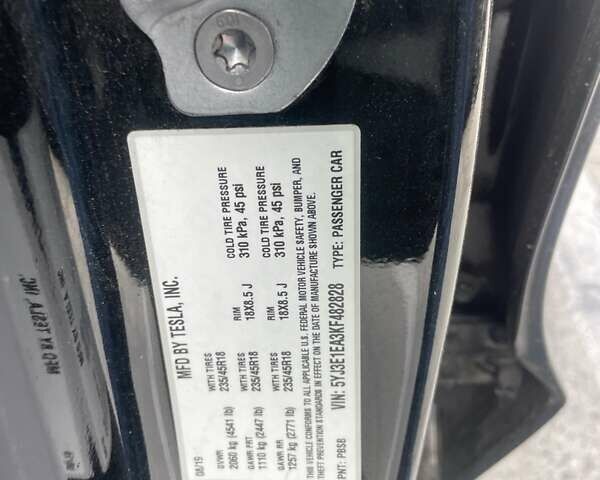 Черный Тесла Модель 3, объемом двигателя 0 л и пробегом 159 тыс. км за 12500 $, фото 5 на Automoto.ua