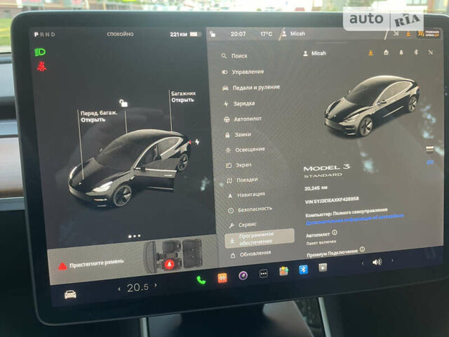 Черный Тесла Модель 3, объемом двигателя 0 л и пробегом 20 тыс. км за 27800 $, фото 3 на Automoto.ua