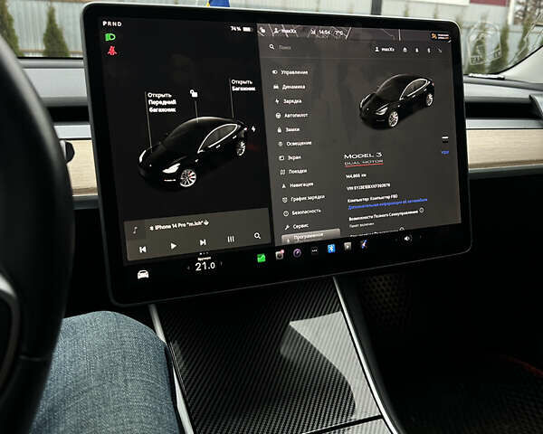 Чорний Тесла Модель 3, об'ємом двигуна 0 л та пробігом 142 тис. км за 18500 $, фото 7 на Automoto.ua