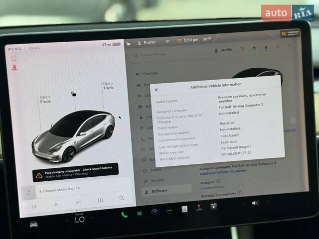 Черный Тесла Модель 3, объемом двигателя 0 л и пробегом 163 тыс. км за 13300 $, фото 5 на Automoto.ua