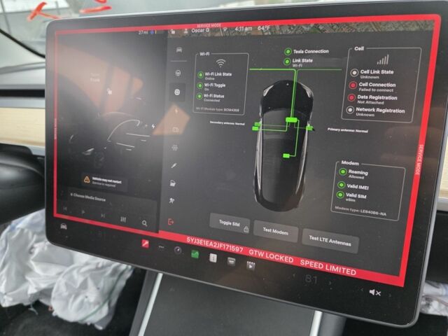 Черный Тесла Модель 3, объемом двигателя 0 л и пробегом 130 тыс. км за 303 $, фото 19 на Automoto.ua