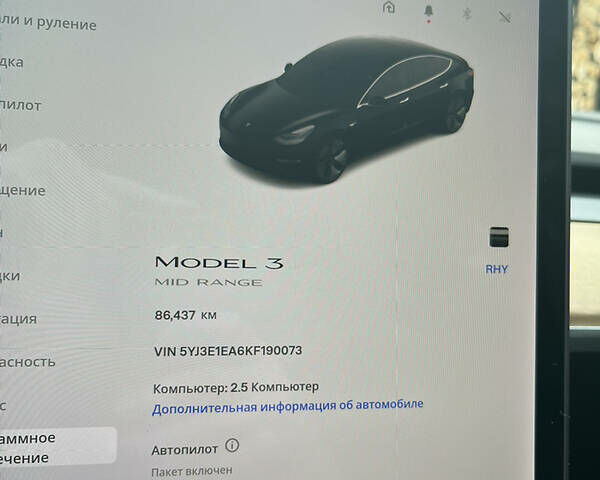 Чорний Тесла Модель 3, об'ємом двигуна 0 л та пробігом 85 тис. км за 34500 $, фото 2 на Automoto.ua