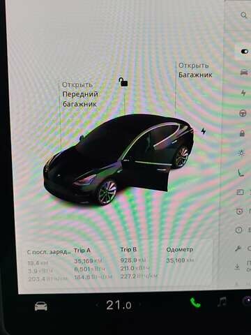 Черный Тесла Модель 3, объемом двигателя 0 л и пробегом 36 тыс. км за 19800 $, фото 5 на Automoto.ua