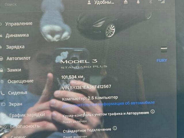 Чорний Тесла Модель 3, об'ємом двигуна 0 л та пробігом 101 тис. км за 15600 $, фото 7 на Automoto.ua