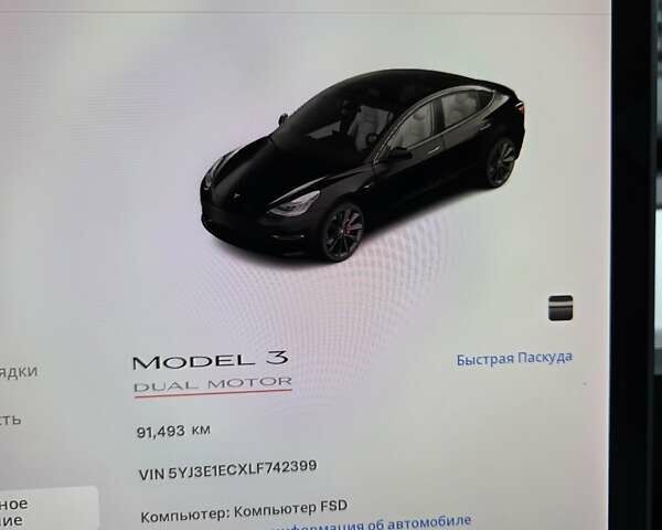 Чорний Тесла Модель 3, об'ємом двигуна 0 л та пробігом 91 тис. км за 21700 $, фото 22 на Automoto.ua