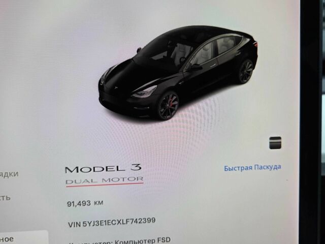 Чорний Тесла Модель 3, об'ємом двигуна 0 л та пробігом 91 тис. км за 20900 $, фото 6 на Automoto.ua