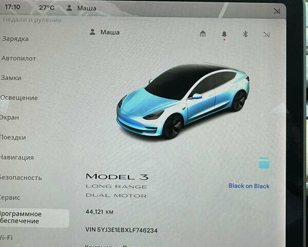 Чорний Тесла Модель 3, об'ємом двигуна 0 л та пробігом 44 тис. км за 19999 $, фото 12 на Automoto.ua