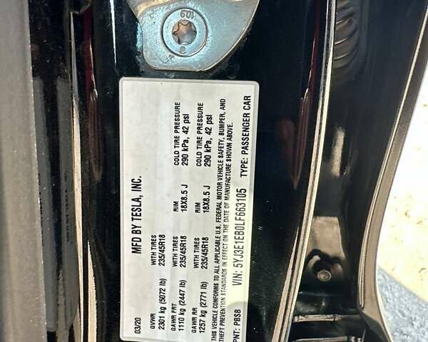 Черный Тесла Модель 3, объемом двигателя 0 л и пробегом 108 тыс. км за 19500 $, фото 15 на Automoto.ua