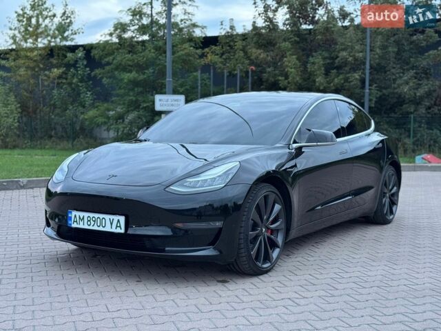 Чорний Тесла Модель 3, об'ємом двигуна 0 л та пробігом 82 тис. км за 21000 $, фото 1 на Automoto.ua