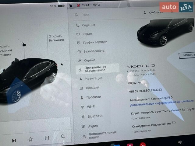 Чорний Тесла Модель 3, об'ємом двигуна 0 л та пробігом 80 тис. км за 20900 $, фото 16 на Automoto.ua
