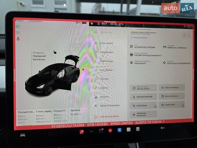 Чорний Тесла Модель 3, об'ємом двигуна 0 л та пробігом 91 тис. км за 21700 $, фото 24 на Automoto.ua