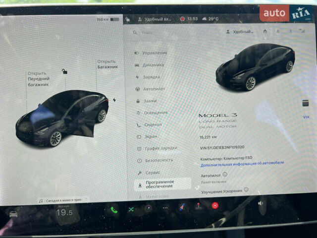 Черный Тесла Модель 3, объемом двигателя 0 л и пробегом 15 тыс. км за 25400 $, фото 13 на Automoto.ua