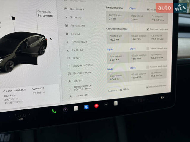 Тесла Модель 3 2021 у Ковель на Automoto.ua Чорний Тесла Модель 3, об'ємом двигуна 0 л та пробігом 63 тис. км за 22500 $, фото 15 на Automoto.ua