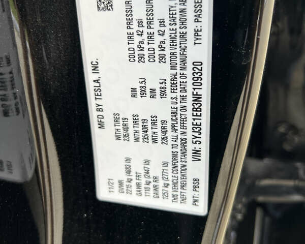 Черный Тесла Модель 3, объемом двигателя 0 л и пробегом 15 тыс. км за 25400 $, фото 10 на Automoto.ua