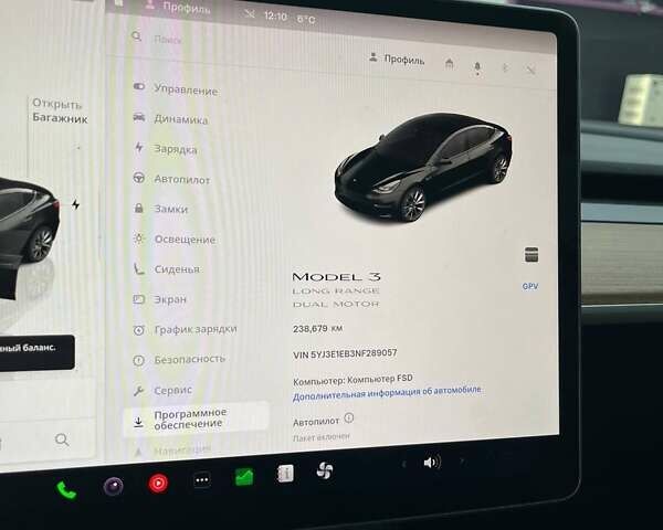Черный Тесла Модель 3, объемом двигателя 0 л и пробегом 240 тыс. км за 18800 $, фото 3 на Automoto.ua