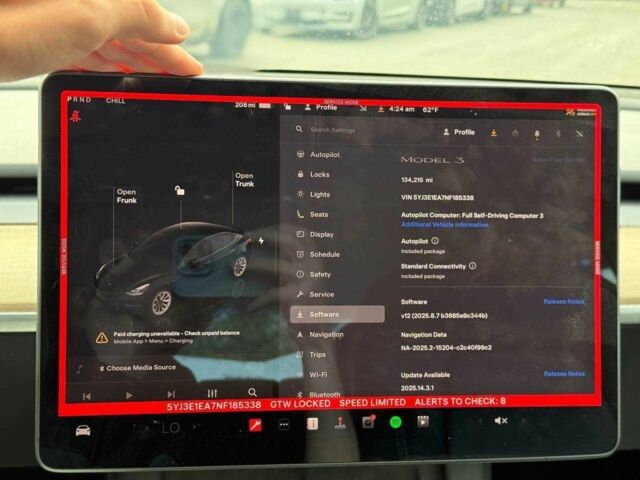 Черный Тесла Модель 3, объемом двигателя 0 л и пробегом 210 тыс. км за 13900 $, фото 7 на Automoto.ua