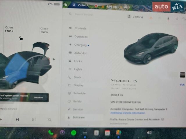 Чорний Тесла Модель 3, об'ємом двигуна 0 л та пробігом 57 тис. км за 7000 $, фото 8 на Automoto.ua