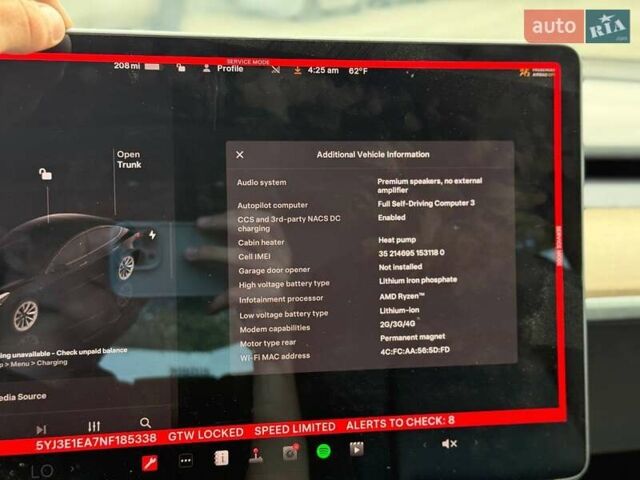 Черный Тесла Модель 3, объемом двигателя 0 л и пробегом 216 тыс. км за 13900 $, фото 11 на Automoto.ua