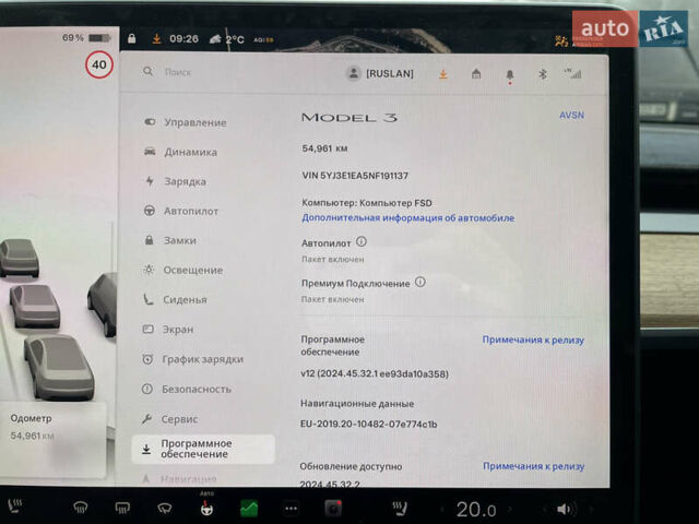 Черный Тесла Модель 3, объемом двигателя 0 л и пробегом 54 тыс. км за 21500 $, фото 17 на Automoto.ua