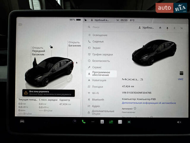 Чорний Тесла Модель 3, об'ємом двигуна 0 л та пробігом 47 тис. км за 22300 $, фото 24 на Automoto.ua