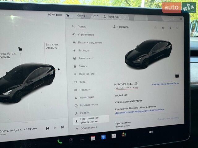 Черный Тесла Модель 3, объемом двигателя 0 л и пробегом 112 тыс. км за 20999 $, фото 5 на Automoto.ua