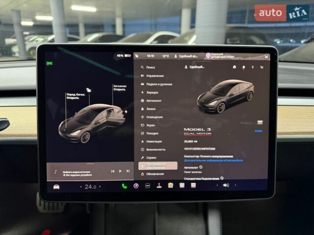 Чорний Тесла Модель 3, об'ємом двигуна 0 л та пробігом 20 тис. км за 23900 $, фото 24 на Automoto.ua