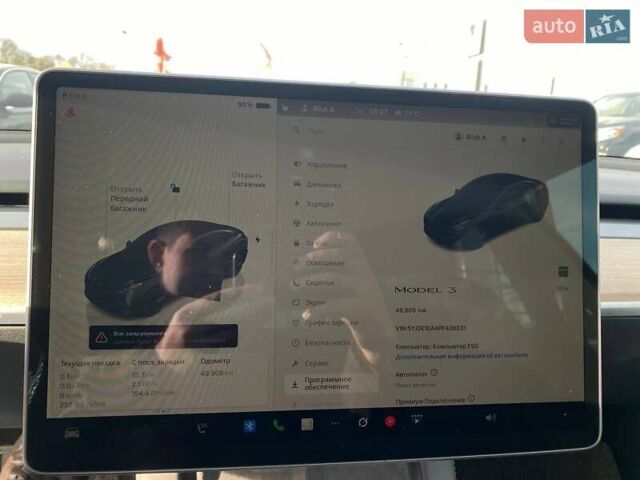 Чорний Тесла Модель 3, об'ємом двигуна 0 л та пробігом 49 тис. км за 20600 $, фото 8 на Automoto.ua