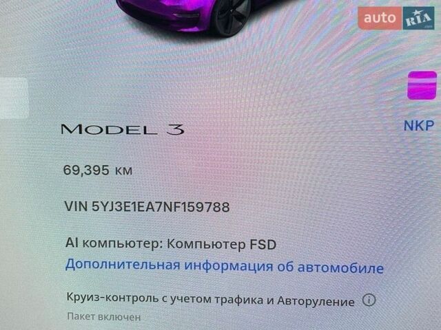Черный Тесла Модель 3, объемом двигателя 0 л и пробегом 69 тыс. км за 21900 $, фото 18 на Automoto.ua