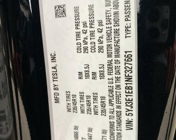 Чорний Тесла Модель 3, об'ємом двигуна 0 л та пробігом 146 тис. км за 20800 $, фото 33 на Automoto.ua