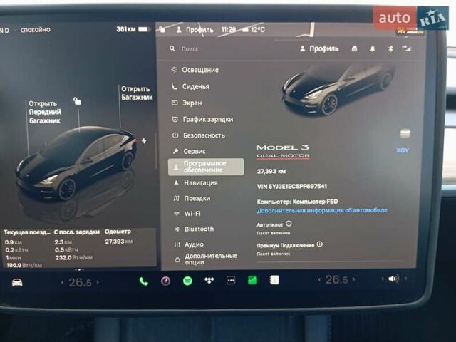 Чорний Тесла Модель 3, об'ємом двигуна 0 л та пробігом 27 тис. км за 25000 $, фото 15 на Automoto.ua