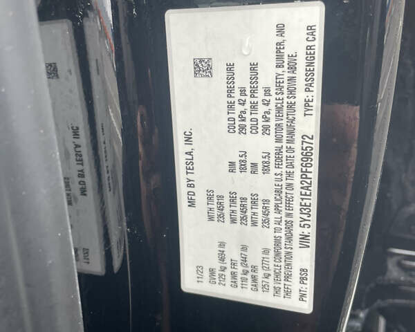 Черный Тесла Модель 3, объемом двигателя 0 л и пробегом 45 тыс. км за 22000 $, фото 6 на Automoto.ua