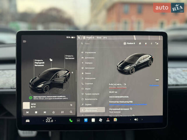 Чорний Тесла Модель 3, об'ємом двигуна 0 л та пробігом 56 тис. км за 20500 $, фото 15 на Automoto.ua