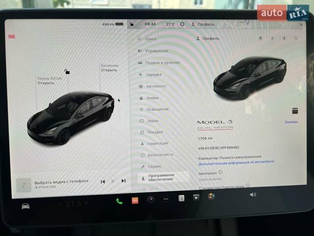 Черный Тесла Модель 3, объемом двигателя 0 л и пробегом 2 тыс. км за 29950 $, фото 10 на Automoto.ua